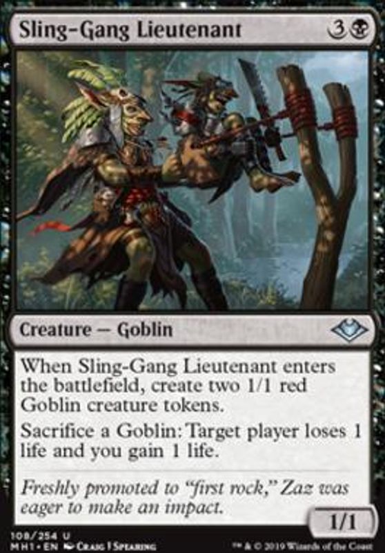 Sling-Gang Lieutenant (foil)