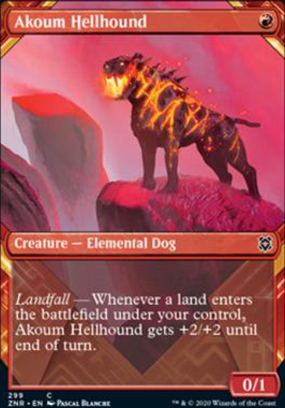 Akoum Hellhound (Showcase, Foil)
