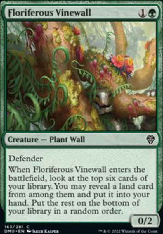 Floriferous Vinewall