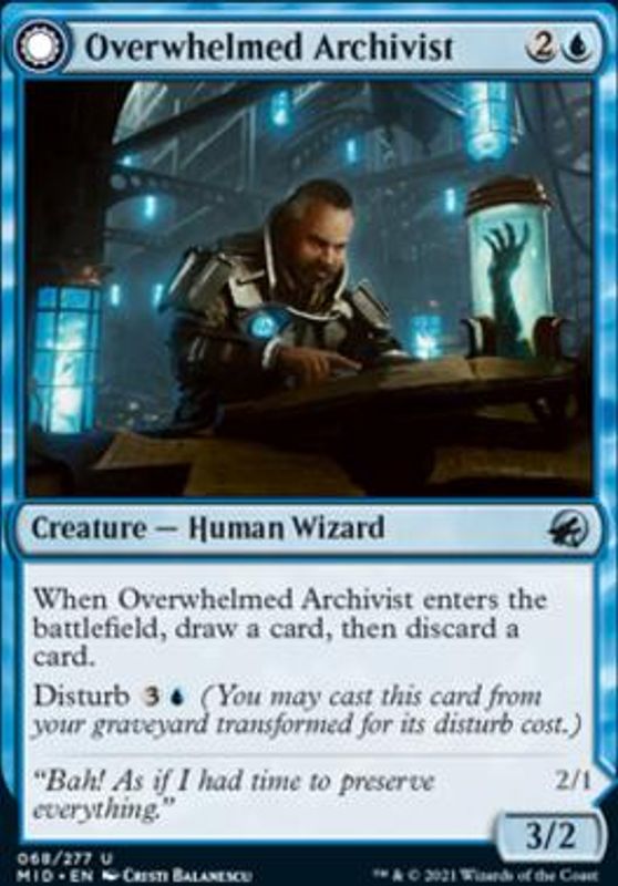 Overwhelmed Archivist (foil)