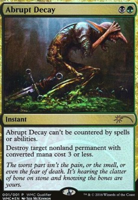 Hovedbilde Abrupt Decay (WMCQ Foil)