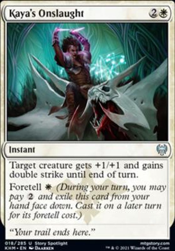 Kaya's Onslaught (foil)