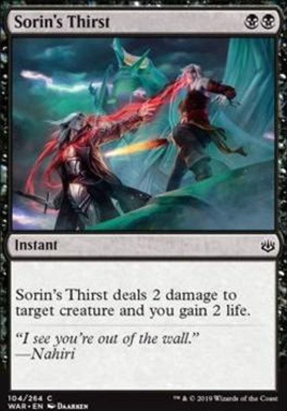 Sorin's Thirst
