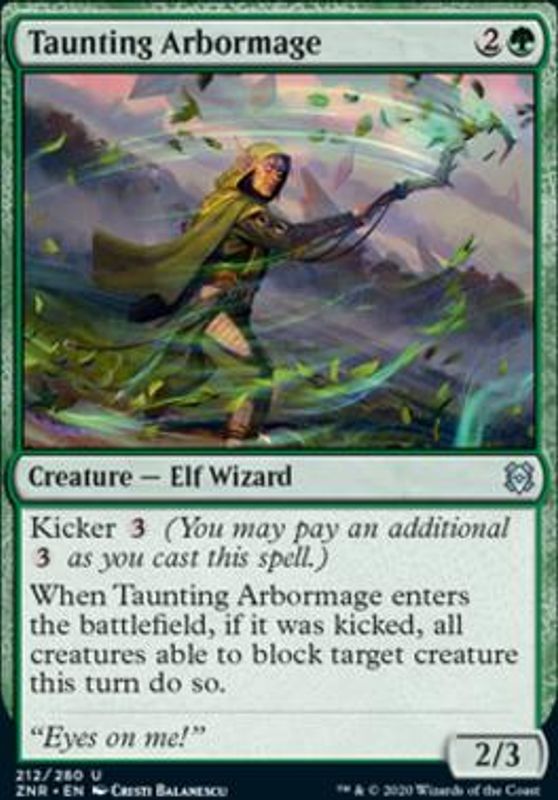 Taunting Arbormage (foil)