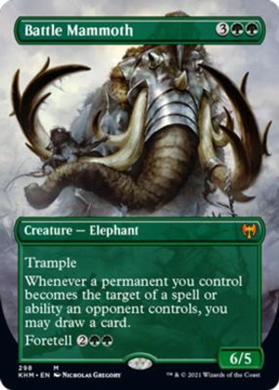 Battle Mammoth (Borderless) (foil)