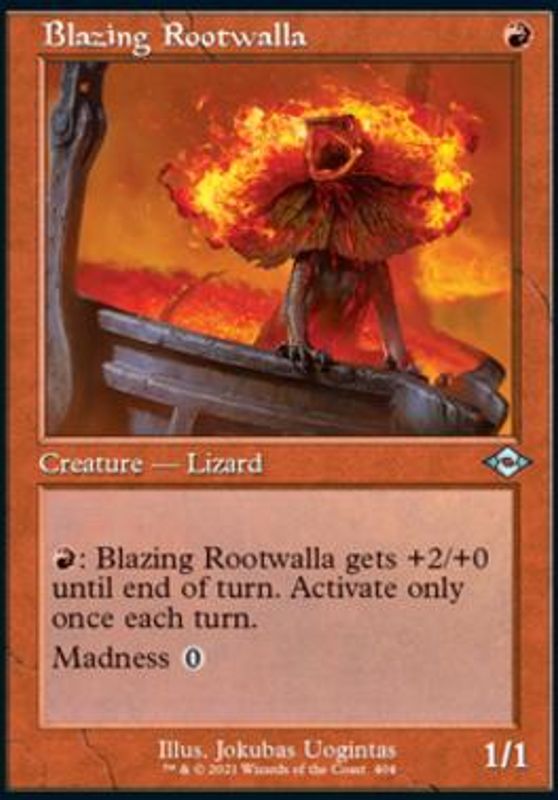 Blazing Rootwalla (Retro Frame) (foil)
