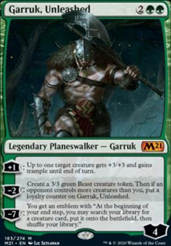 Garruk, Unleashed (foil)