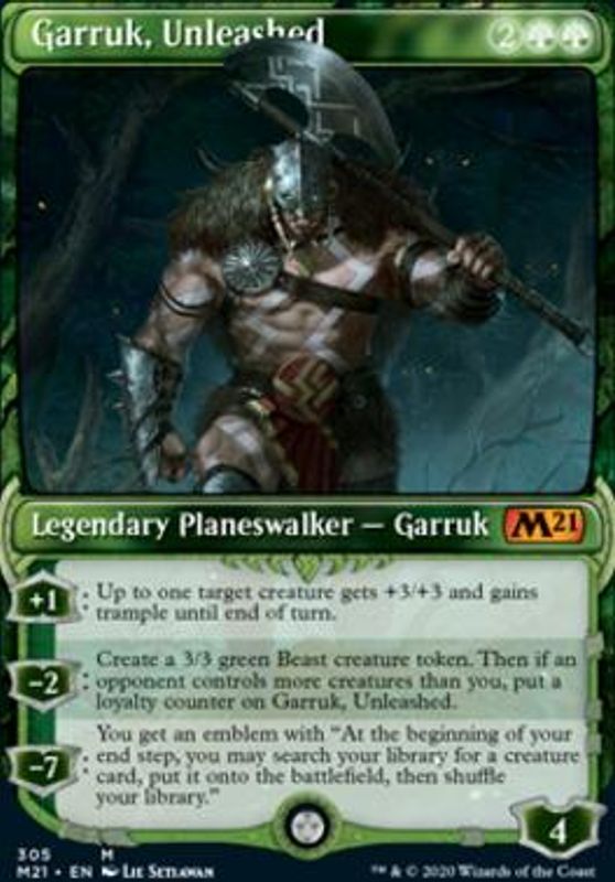 Garruk, Unleashed (Showcase) (foil)