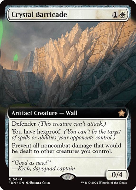 Crystal Barricade (Extended Art) (Foil)