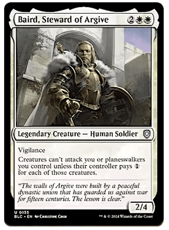 Baird, Steward of Argive