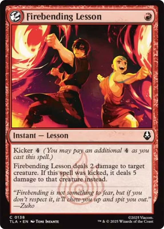 Firebending Lesson (Foil)