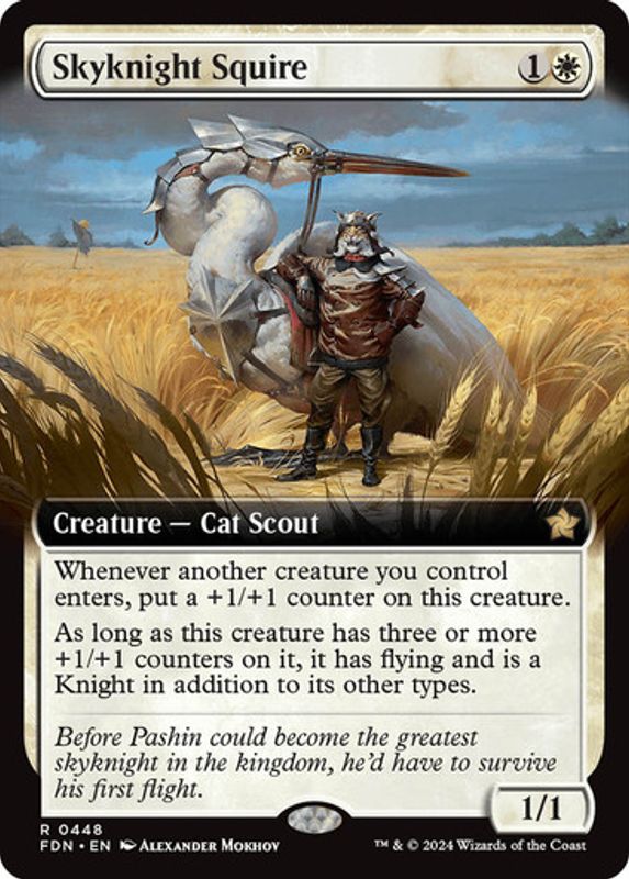 Skyknight Squire (Extended Art) (Foil)