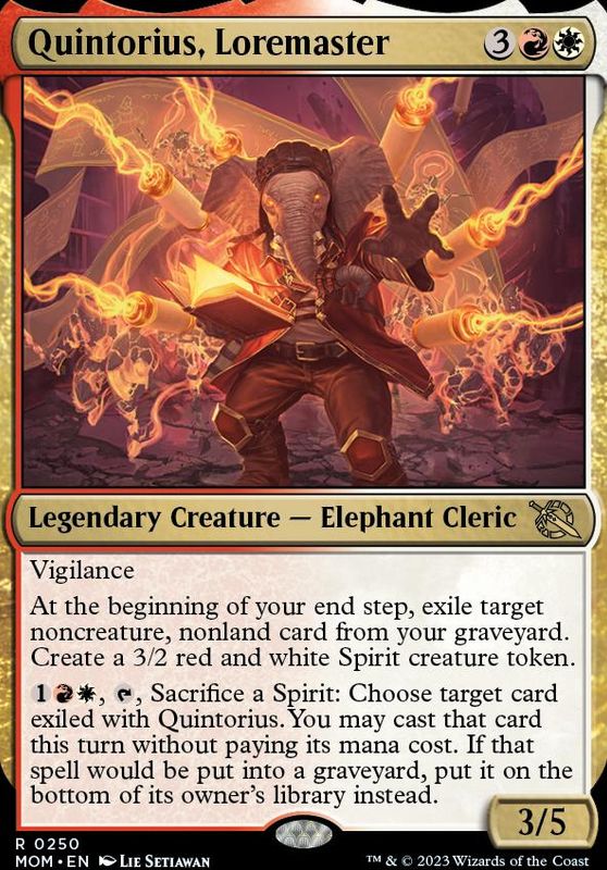 Quintorius, Loremaster