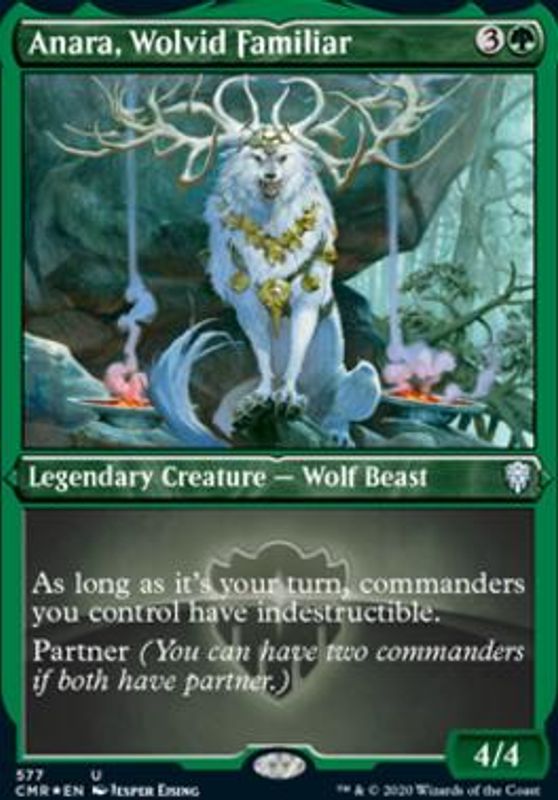 Anara, Wolvid Familiar (Foil-Etched)