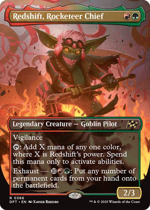 Redshift, Rocketeer Chief (Borderless)