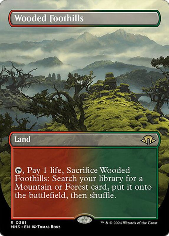 Wooded Foothills (Borderless) (Foil)
