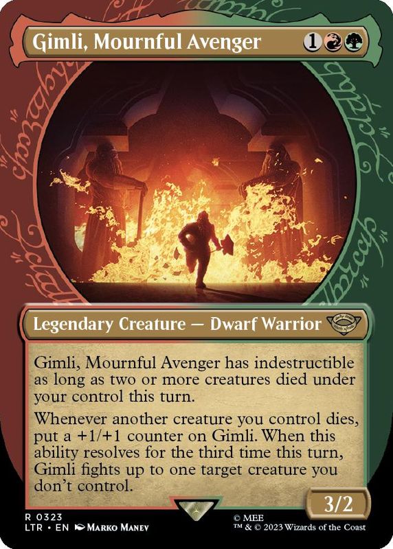 Gimli, Mournful Avenger (Showcase) (foil)