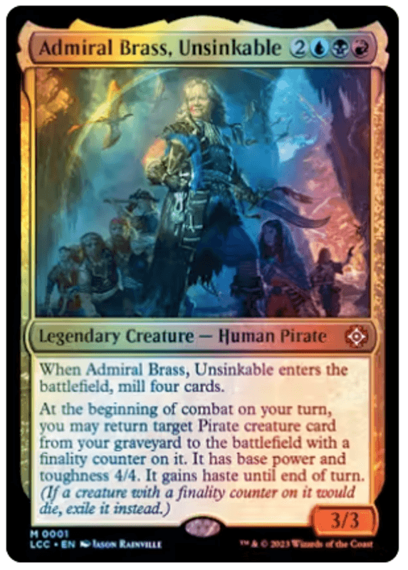 Admiral Brass, Unsinkable (Foil)