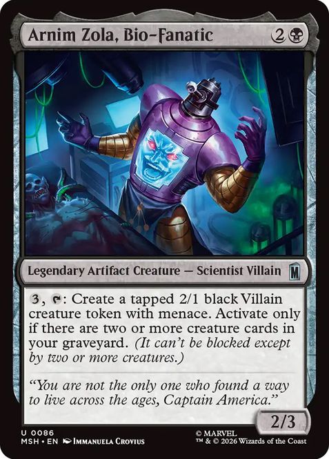 Hovedbilde Arnim Zola, Bio-Fanatic ...
