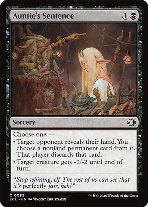 Auntie's Sentence (Foil)
