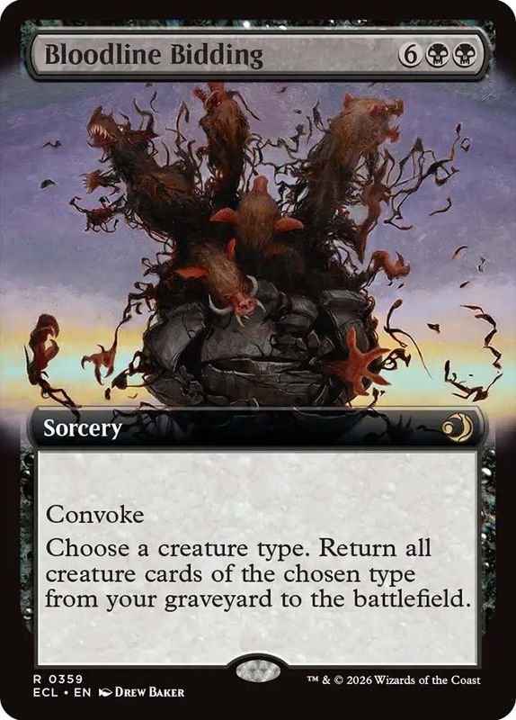 Bloodline Bidding (extended art) (Foil)