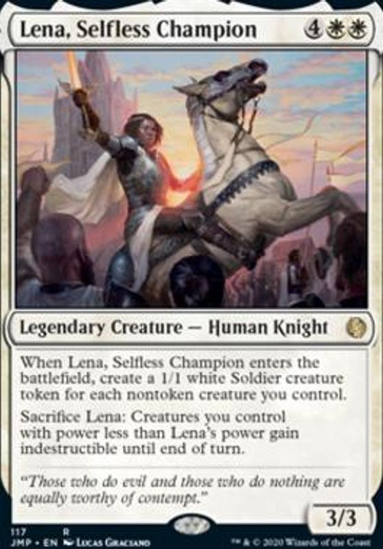 Lena, Selfless Champion