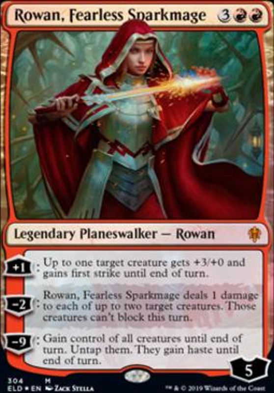 Rowan, Fearless Sparkmage (Foil)