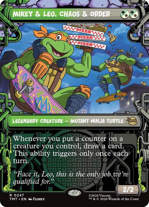 Mikey & Leo, Chaos & Order (Showcase) (Foil)