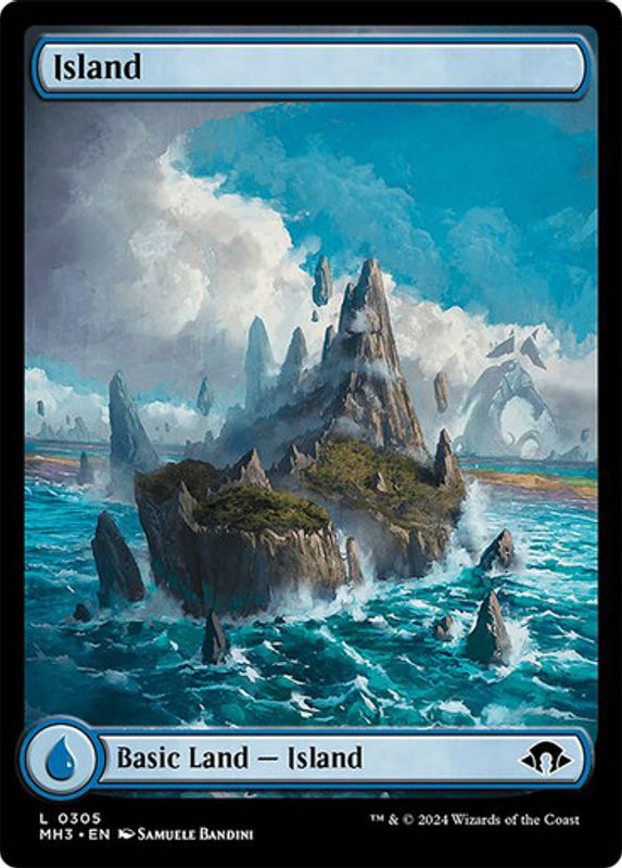 Island (#305) (Full Art) (Foil)