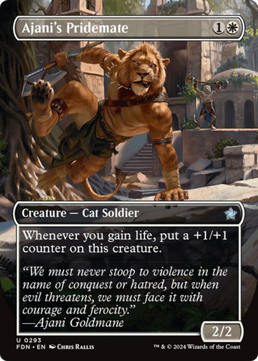 Ajani's Pridemate (Borderless) (Foil)
