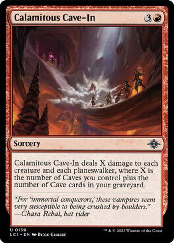 Calamitous Cave-in (Foil)