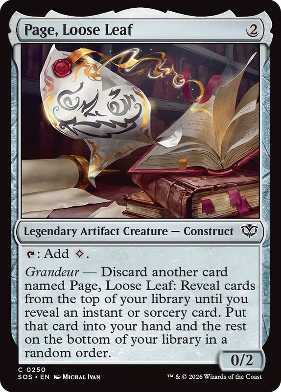 Page, Loose Leaf (Foil)