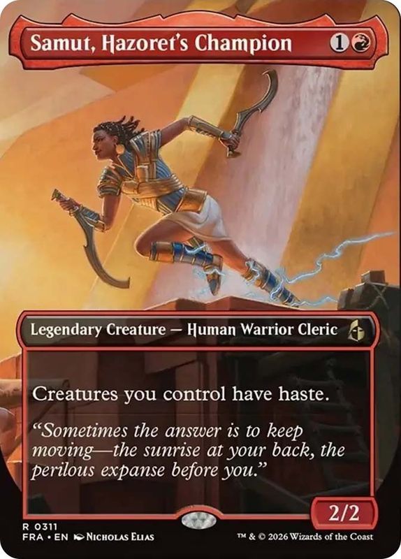 Samut, Hazoret's Champion (Borderless) (foil)