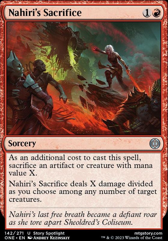 Nahiri's Sacrifice (foil)