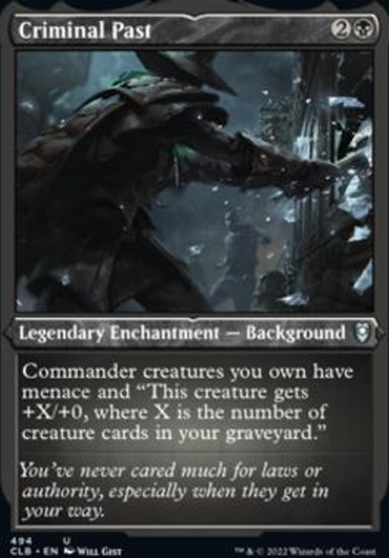 Criminal Past (Foil Etched)